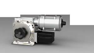 ST comprises of: Worm gear with integrated friction clutch, interchangeable output-shaft, magnetic brake (optional), emergency manual