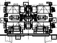 Twin main hoists Combined gearbox Drawing courtesy of ZPMC Figure 3: DHT40 crane arrangement showing DHT40 machinery house arrangement with twin main hoists and alternative combined gearbox There are