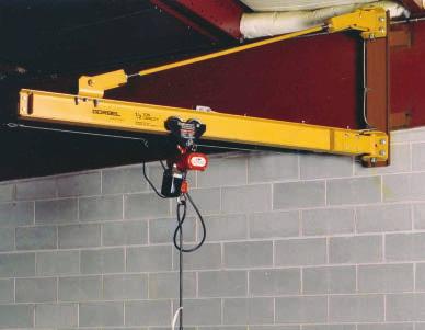 beam to upright connection to ensure that the beam does not dislodge Pre-engineered for use with powered hoists Gorbel Aluminum Gantry Cranes have an adjustable span and height to fit any application.