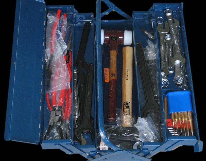 TOOL BOX WITH COMMERCIAL TOOLS