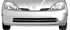 PRIUS logos on trunk. Gasoline fuel filler door located on passenger side quarter panel.