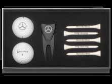 VAT) Golf gift set, small. Black/white.
