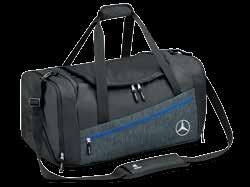 Black/silver-coloured B6 695 3148 36.50 (incl. VAT) Sports bag/holdall. Black/grey with blue contrast.
