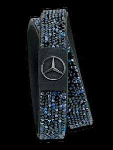 VAT) Women s bracelet, Black Edition. Black/blue. Alcantara strap. Trimmed with Swarovski Crystal Fine Rocks.