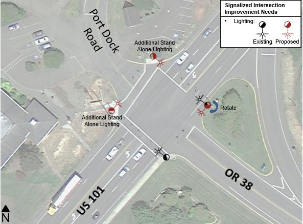 US 101 and Juniper Avenue (Priority Location #5) The fifth high priority unsignalized pedestrian crossing location is the US 101/Juniper Avenue intersection, located between 11 th Street and 12 th