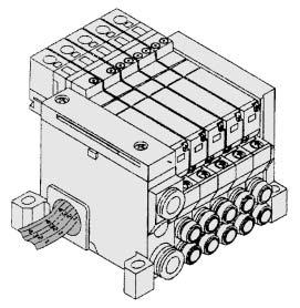 O 4 position dual 3 port valve Note) (C) 4 2 C 5 3 N.C 1 N.