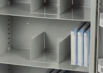 supported on three adjustable shelves