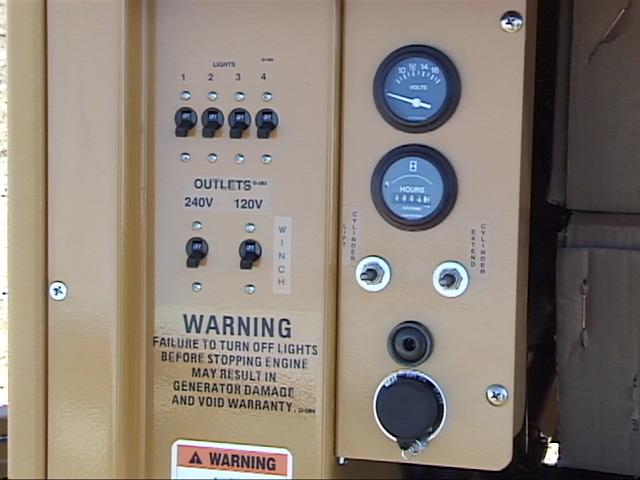 CONTROLS AND COMPONENTS NOTE: COMPONENTS SHOWN ARE STANDARD. PICTURES MAY VARY WITH DIFFERENT OPTIONS. FIG. 1. A.C. CONTROL PANEL 1. Switch, Circuit Breaker (Lights 1 through 4) 2.