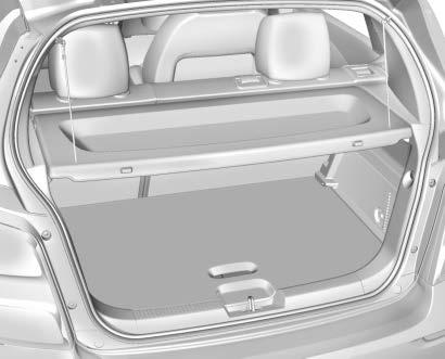 100 Storage Luggage/Load Locations Load Compartment (Hatchback) The load compartment cover can be used to conceal objects under it, or it can be removed and placed on the bottom of the load