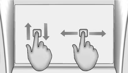 Infotainment Gestures Use the following finger gestures to control the infotainment system.