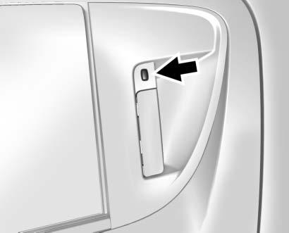 Keys, Doors, and Windows 33 Rear Driver Side Shown, Passenger Side Similar Pressing the lock/unlock button will cause all doors to lock if any of the following occur:.