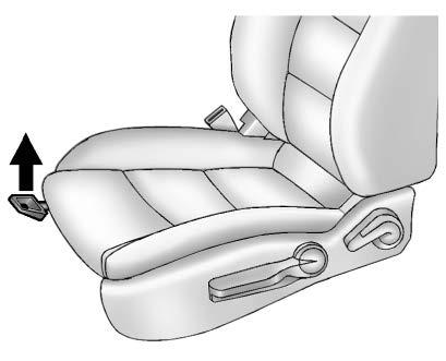 Seats and Restraints 55 Front Seats Seat Adjustment Manual Seats { Warning You can lose control of the vehicle if you try to adjust a driver seat while the vehicle is moving.