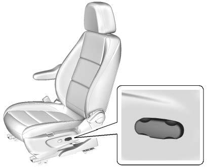 Seat Height Adjuster Power Seat Adjustment To adjust the lumbar support, see Lumbar Adjustment 0 56.