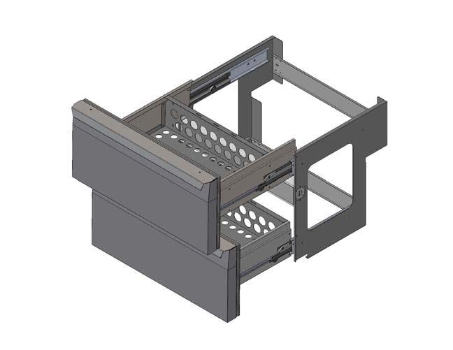 Options & Accessories Crumb catcher Rear-mounted cutting board (flat lids