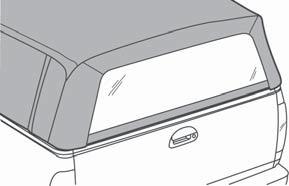 Install Tailgate Bar on Rear Window Slide the Tailgate Bar onto the tube strip sewn to the inside of the