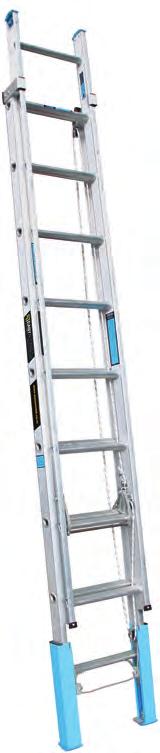5kg TRADE SERIES EXTENSION Ladder WITH Levelling feet Features and Benefits Heavy duty cable
