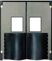 Hinge Guards FX-9000 shown in warehouse / industrial setting.