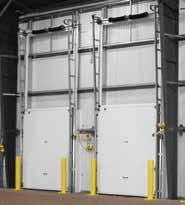 Institutional, Cold Storage, Cold Storage, Industrial Industrial DOOR BODY: Thermally neutral fiberglass DOOR BODY: Heavy duty track system with