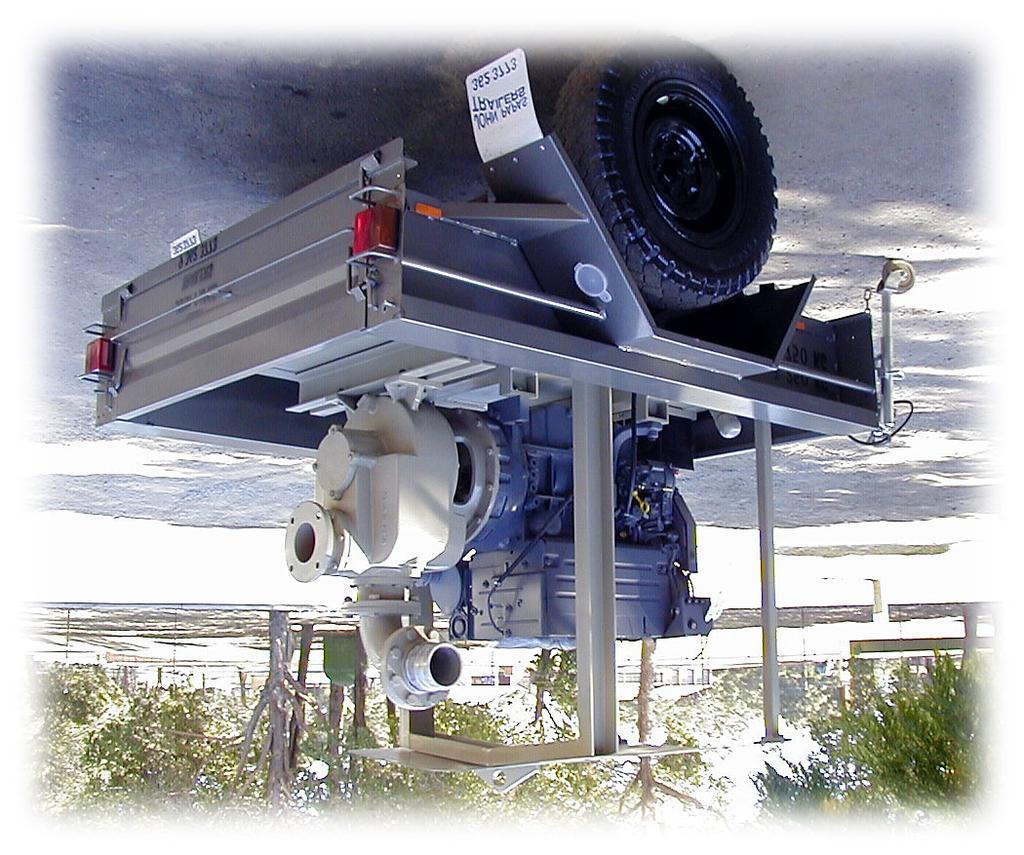 Trailer Mounted Pumps APR Self Priming (cc Series) Engine Drives for Heavy Duty Applications Design Features Trailer assemblies in 2 or 4 wheel axle configurations with towing tonnage to suit.