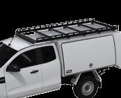 aluminium roof rack compatible with various trade related accessories 3200mm Long,