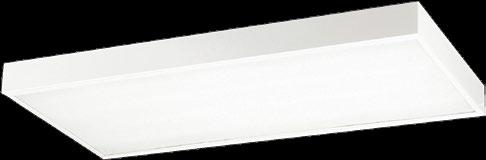 5313-232 BLK (Black Housing) DHS (Daylight Harvesting) steel sided surface mount 5500 series Made with solid steel sides and finished in baked white enamel with white acrylic diffuser and equipped