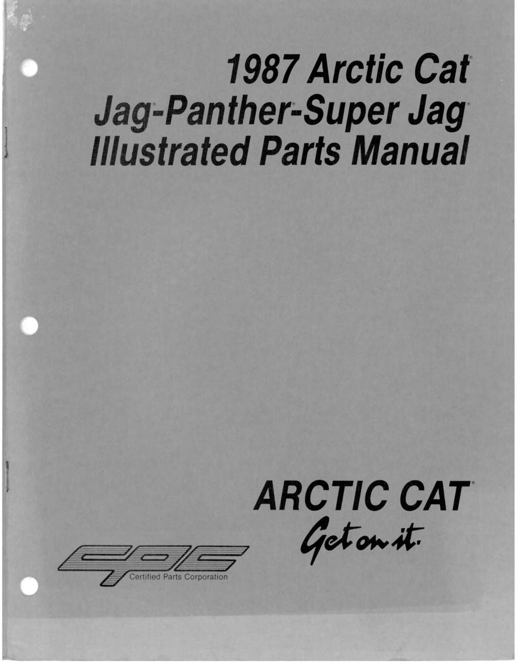 987 Arctic Cat" Jag;.Panther;.