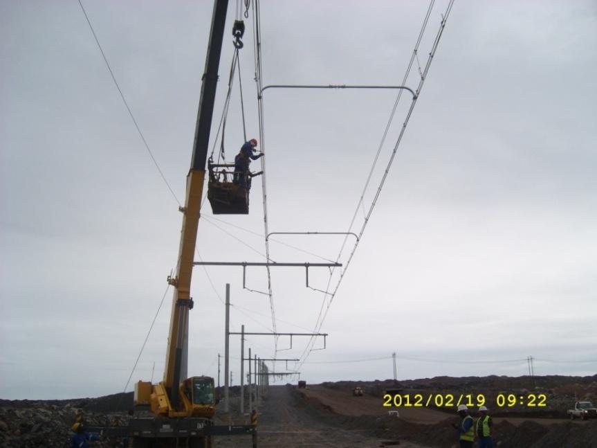 Contact line installation 2