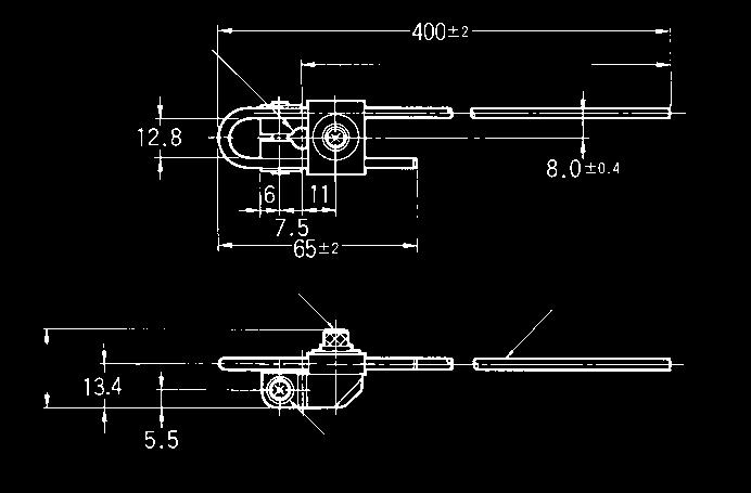 bearing roller 12.1 7. +0.1 dia. 0 ±0. 79. 7. dia. 54. M5 hexagon socket screw (length: 12) 11.