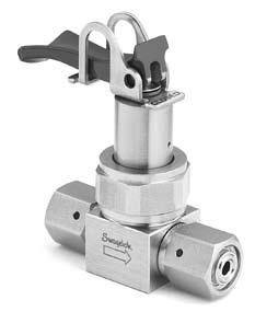 parallel mounting of valves Available on low-pressure models with PCTFE seats s Normally pneumatic actuators are marked with a