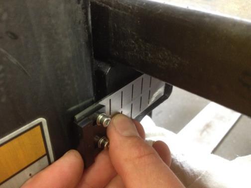 Section 3: Installation Clean the carriage plate, driver s side first, to ensure that the