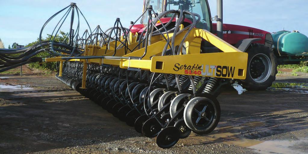 LINKAGE SEEDERS 12m folding with Baldan SB2013 single disc using existing cart 15 spacing With front wheel assist