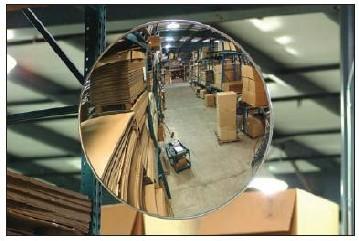 Outdoor Convex Mirror with Bracket 1000mm Polycarbonate unit Dome Mirrors Provide corridor intersection safety with safety traffic mirrors Offer bright, distortion-free views of movement from all