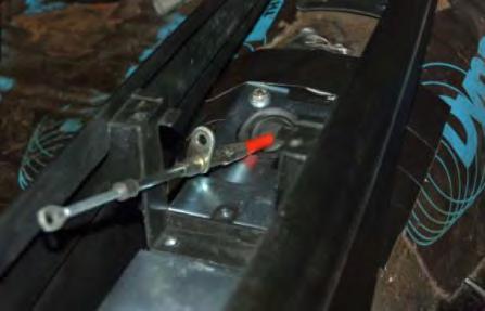 Install the swivel on the threaded end of the cable and position it in the center of the threaded portion. 20. Mount the indicator light socket to the B&M mounting bracket.