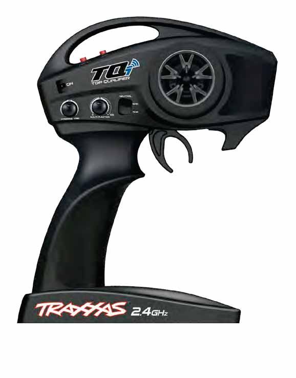 TRAXXAS TQi RADIO & VELINEON POWER SYSTEM Your model is equipped with the newest TQi 2.4GHz transmitter with Traxxas Link Model Memory.