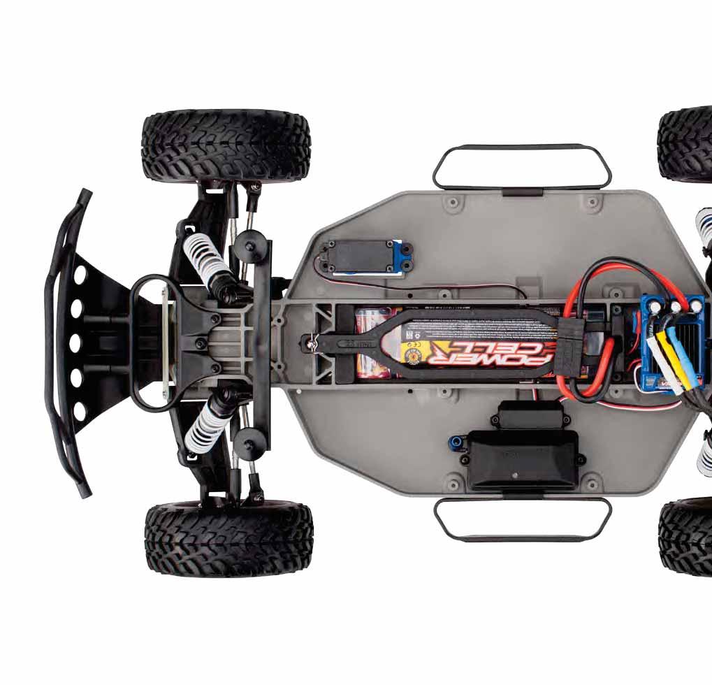 ANATOMY OF THE SLASH VXL Turnbuckle (Toe Link) Turnbuckle (Front Camber Link) Battery Compartment Steering Servo Battery Traxxas High- Current Connector