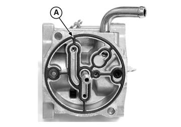 Figure 58 6. If equipped, remove the idle mixture screw with spring (A, Figure 59) and the idle speed screw with spring (B). Figure 61 10.