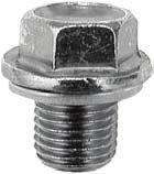 OIL & TRANS MIS SION DRAIN PLUGS (WITH GAS KETS) Sec. 13 18024 Thread: M14-1.