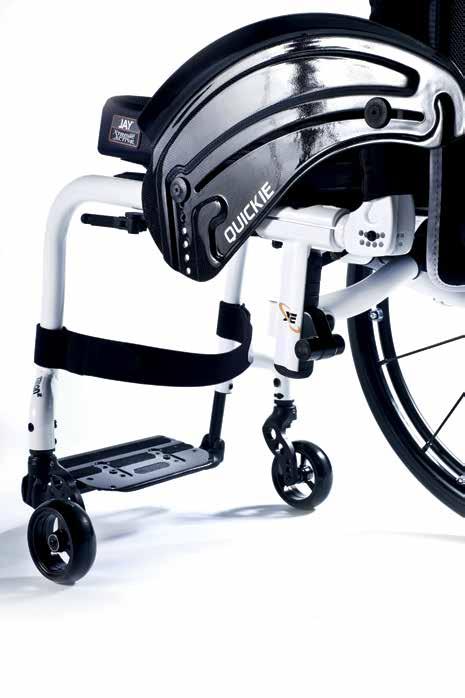 a small pack size of the wheelchair for transports.