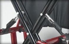 The Power X-hinge eliminates the need for the seat sling to be a structural part of your frame. A Catalyst is solid even without upholstery.