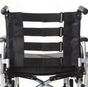 seating systems REAR AXLE ADJUSTABILITY to vary the centre of gravity and pushrim position.