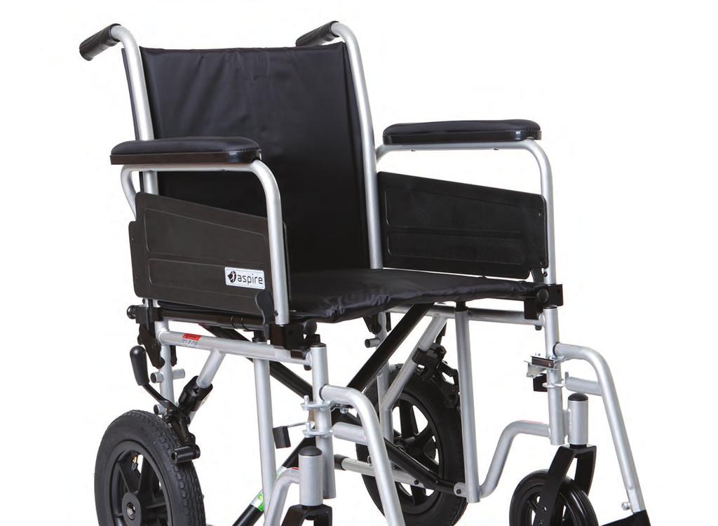 TRANSIT The Aspire TRANSIT wheelchair is a versatile and robust transport wheelchair designed to meet the needs of both