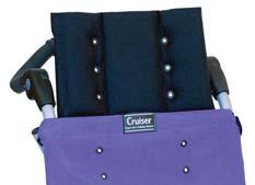 This cushion easily slips into the seat of the chair to reduce the seat width 2 and the seat