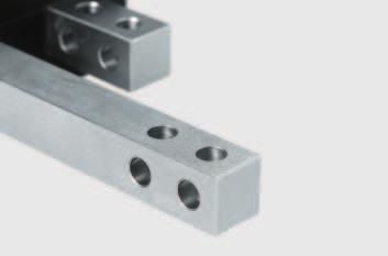 possible simple adaptable to the workpiece size due to four-sided bores simple and cost