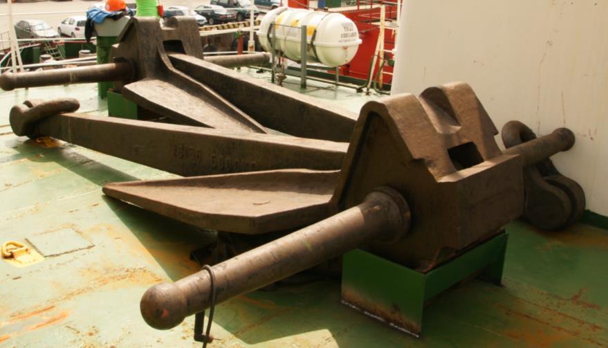 winch of anchor stabilization- Carrying capacity 16 t, with a steel cable 38 mm,