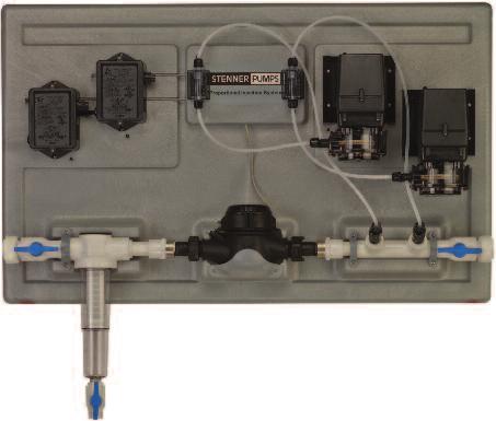 PROPORTIONAL INJECTION SYSTEM Proportional Metering in a Pre-Packaged System The Proportional Injection System doses solution that is proportional to the system s flow rate based on water volume.