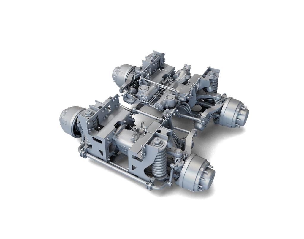 Just like TAK-4 IFS, the steering system is a mechanical-over-hydraulic system free of electronics with two steering gears that provide power to the steering linkage.