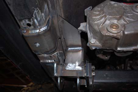 Remove OEM bushing front casting in housing mount.