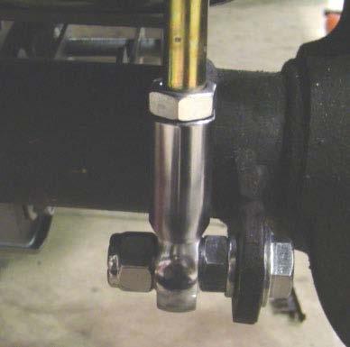If you have a rubicon you can simply secure the bottom rod end with the supplied ½ nylok nut.