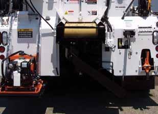 Welded heat tubes spread the heat throughout the asphalt container. Temperature range is adjustable from 100 to 300.