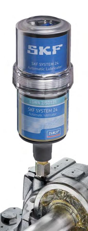 SKF SYSTEM 24 Electro-mechanical single point automatic lubricators SKF TLSD series The SKF TLSD series is the first choice when a simple and reliable automatic lubricator is required under variable
